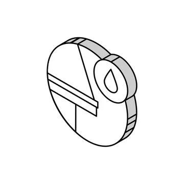 Drip edge isometric icon vector illustration Stock Illustration
