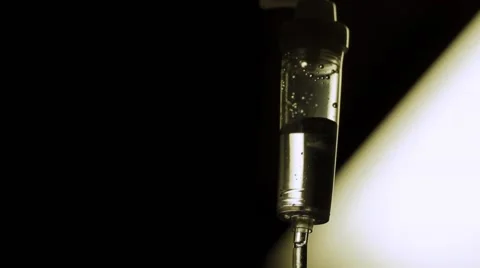 Drip-feed in action Stock Footage 45237590