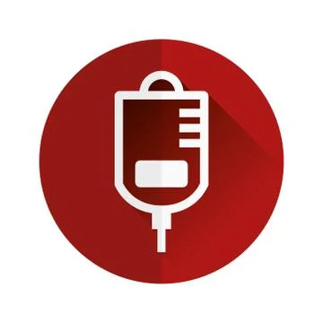 Drip-feed flat icon Stock Illustration