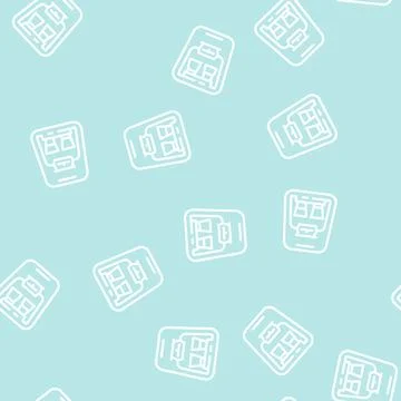 Drip filtration electronic coffee machine line vector seamless pattern 스톡 일러스트