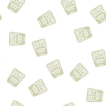 Drip filtration electronic coffee machine glyph vector seamless pattern Stock Illustration