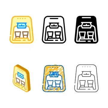 Drip filtration electronic coffee styles machine color icon vector Stock Illustration