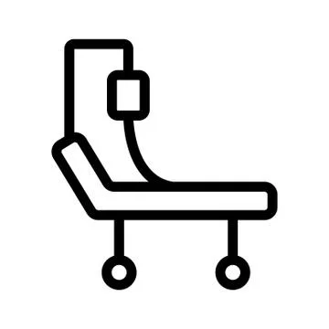 Drip in the hospital icon vector. Isolated contour symbol illustration Illustrazione stock