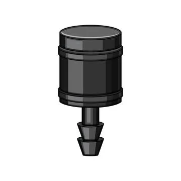Drip irrigation emitter system element for watering plants Stock Illustration