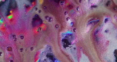 Drip particles paint texture flow bubbles abstract Stock Footage 321689549