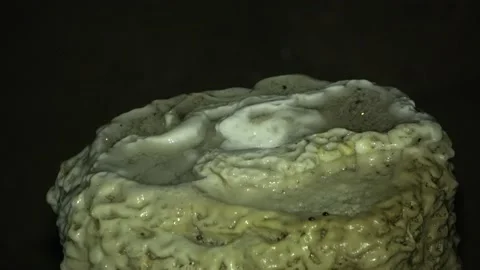 Drip pool speleothem, Malaysia Video stock 224403405