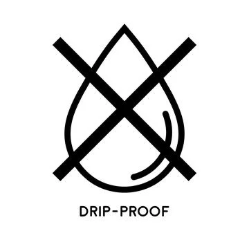 Drip-Proof icon. Stock Illustration