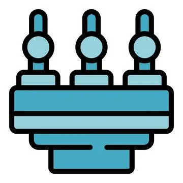 Drip system icon vector flat Stock Illustration