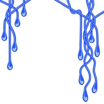 Drip tangle Illustrazione stock