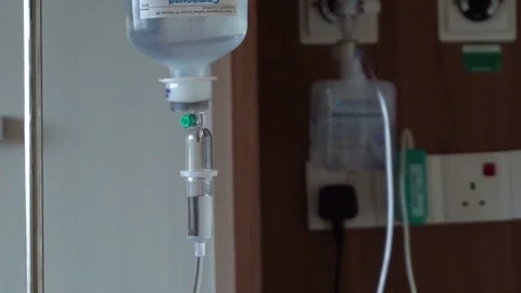 Drip water in hospital Stock Footage 131024598
