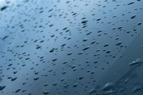 Driping water on the window car Stock Photos