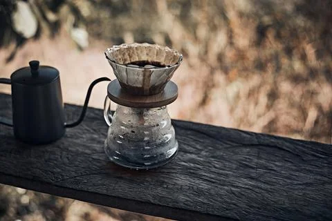 Dripper and drip server Stock Photos