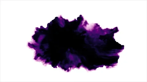 Dripping black spot on white background Stock Footage 72657658