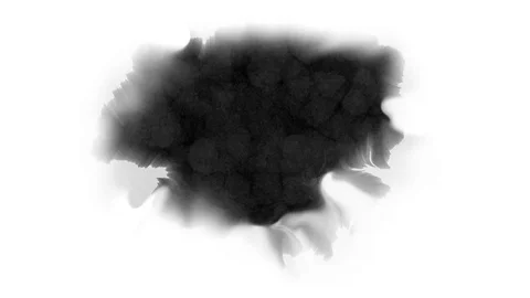 Dripping black spot on white background 動画素材 78208764