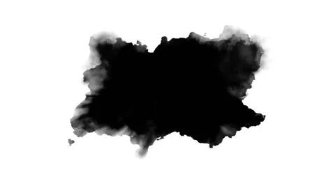 Dripping black spot on white background Stock Footage 87462987