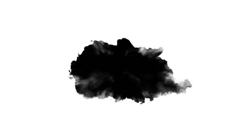 Dripping black spot on white background Stock Footage 89793513