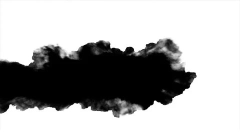 Dripping black spot on white background Stock Footage 91107484