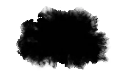 Dripping black spot on white background 動画素材 95325930
