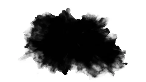 Dripping black spot on white background 動画素材 95325939