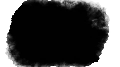 Dripping black spot on white background Stock Footage 96769089