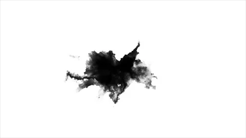 Dripping black spot on white background 動画素材 102059359