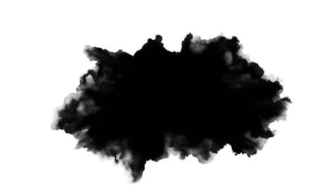Dripping black spot on white background Stock Footage 102059378