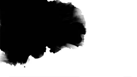 Dripping black spot on white background 動画素材 110859911