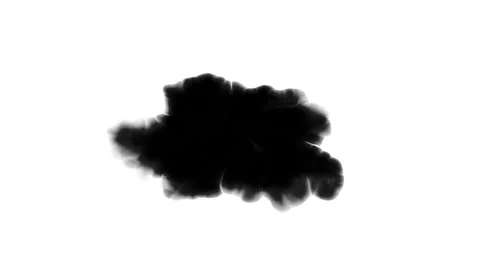 Dripping black spot on white background 動画素材 160361273