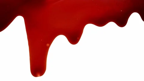 Dripping Blood on White Stock Footage 105574235