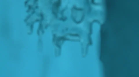 Dripping blue icicles, Antarctica Stock Footage 34310444