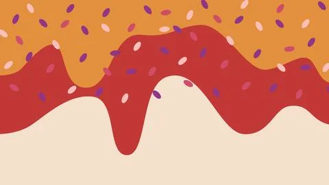 Dripping candy glaze background Stock Illustration