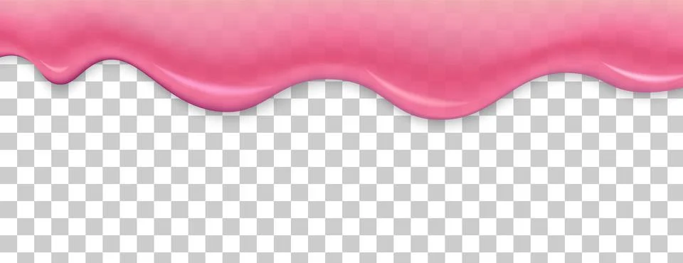 Dripping candy jam. Splash melt pink syrip. Vector drop liquid. Stock Illustration
