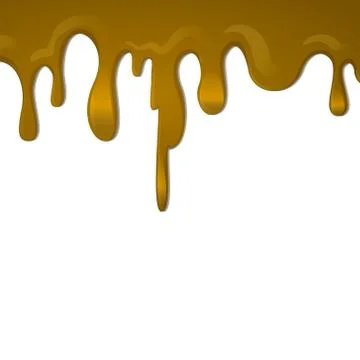 Dripping caramel. EPS10 vector Stock Illustration