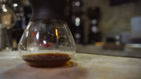 Dripping cold brew coffee Stock Footage 99964644