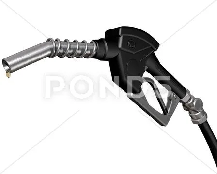 Dripping diesel pump nozzle Stock Illustration
