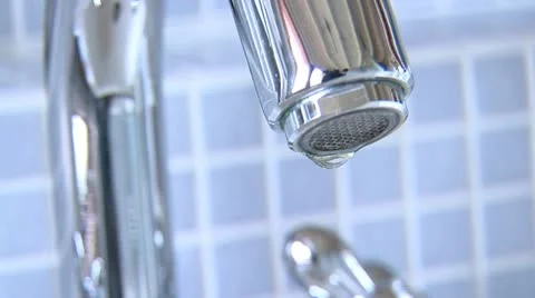 Dripping faucet medium Stock Footage