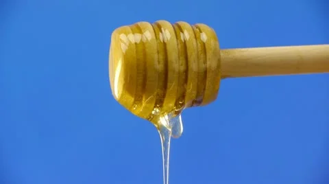 Dripping honey Stock Footage 9672335