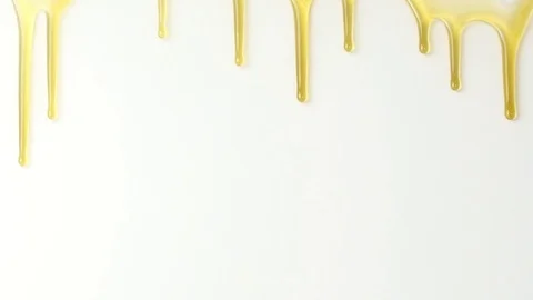 Dripping honey seamlessly isolate on white background, bee products Stock Footage 104843014