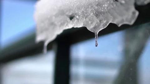 Dripping Ice Stock Footage 102279976
