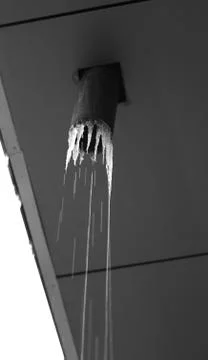 Dripping icicles Stock Photos
