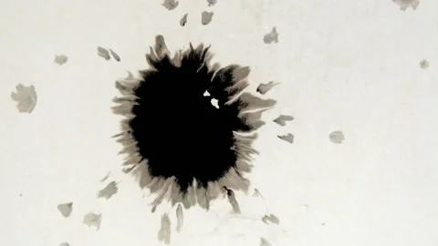 Dripping Ink on white background Stock-Footage 106488798