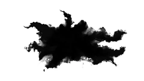 Dripping Ink on white Video stock 232045767