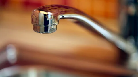 Dripping kitchen faucet Stock Footage 63792732