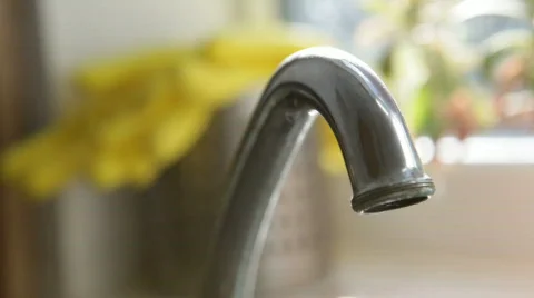 Dripping Kitchen tap Stock Footage 369832