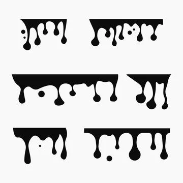 Dripping liquid Stock Illustration