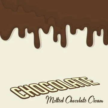 Dripping Melted Chocolates Isolated Stock Illustration