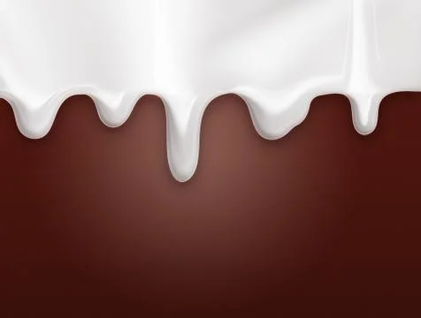 Dripping milk Stock Illustration