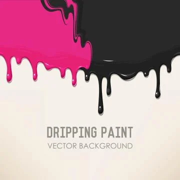 Dripping paint background Stock Illustration