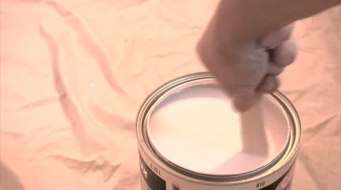 Dripping paint stick   Stock Footage 284947