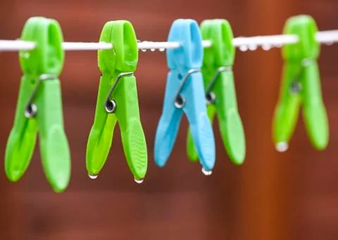 Dripping raindrops Stock Photos